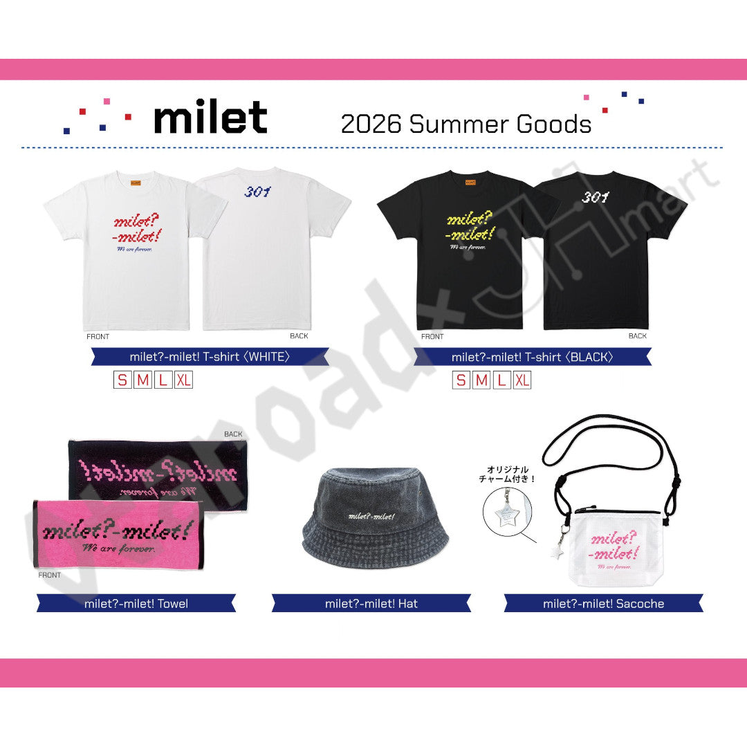 預訂：[日版周邊] milet「2026 Summer Goods」（全5款）
