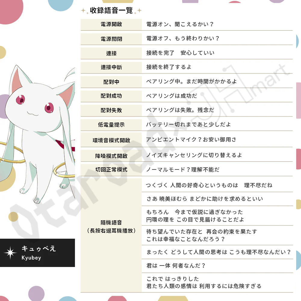 預訂：[日版周邊]「AVIOT×劇場版 魔法少女小圓［新篇］叛逆的物語」TE-V1R-MMM 聯名藍牙耳機