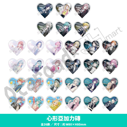 預訂：[日版周邊] 世界計畫 畫師聯名周邊「心形亞加力磚 / 咕臣 / 桌墊 / 紀念貼紙[BOX] / 迷你色紙[BOX]」