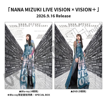 預訂：[日版影碟] 水樹奈奈「NANA MIZUKI LIVE VISION × VISION＋」Blu-ray＆DVD 連特典