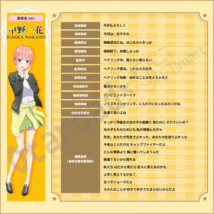 預訂：[日版周邊]「AVIOT × 五等分的新娘」聯名藍牙耳機 TE-V1R-GHY
