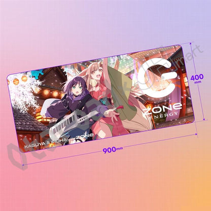 預訂：[日版周邊]「超時空輝耀姬！× ZONe ENERGY」聯名特大滑鼠墊（全5款）［可選：連ZONe ENERGY一箱24罐/淨滑鼠墊］