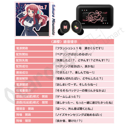 預訂：[日版周邊]「ONKYO DIRECT×劇場版 佐賀偶像是傳奇 夢幻銀河樂園」聯名周邊〈藍牙耳機 / 亞加力大立牌〉