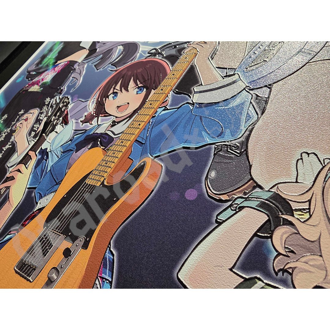 預訂：[日版周邊]「GIRLS BAND CRY」紀念金屬畫～軌跡～（附手島nari親筆簽名 及 專屬序號）