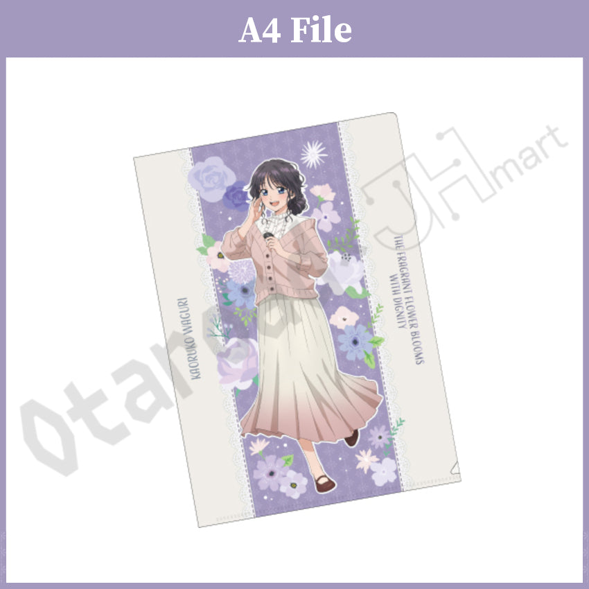 代購：[日版周邊]「ONKYO DIRECT×薰香花朵凛然綻放」聯名周邊〈A4 File、亞加力立牌、襟章〉