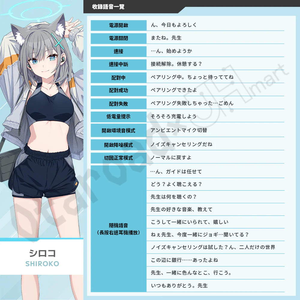 預訂：[日版周邊]「AVIOT × 蔚藍檔案」聯名藍牙耳機 TE-V1R-BLA（3月再販）