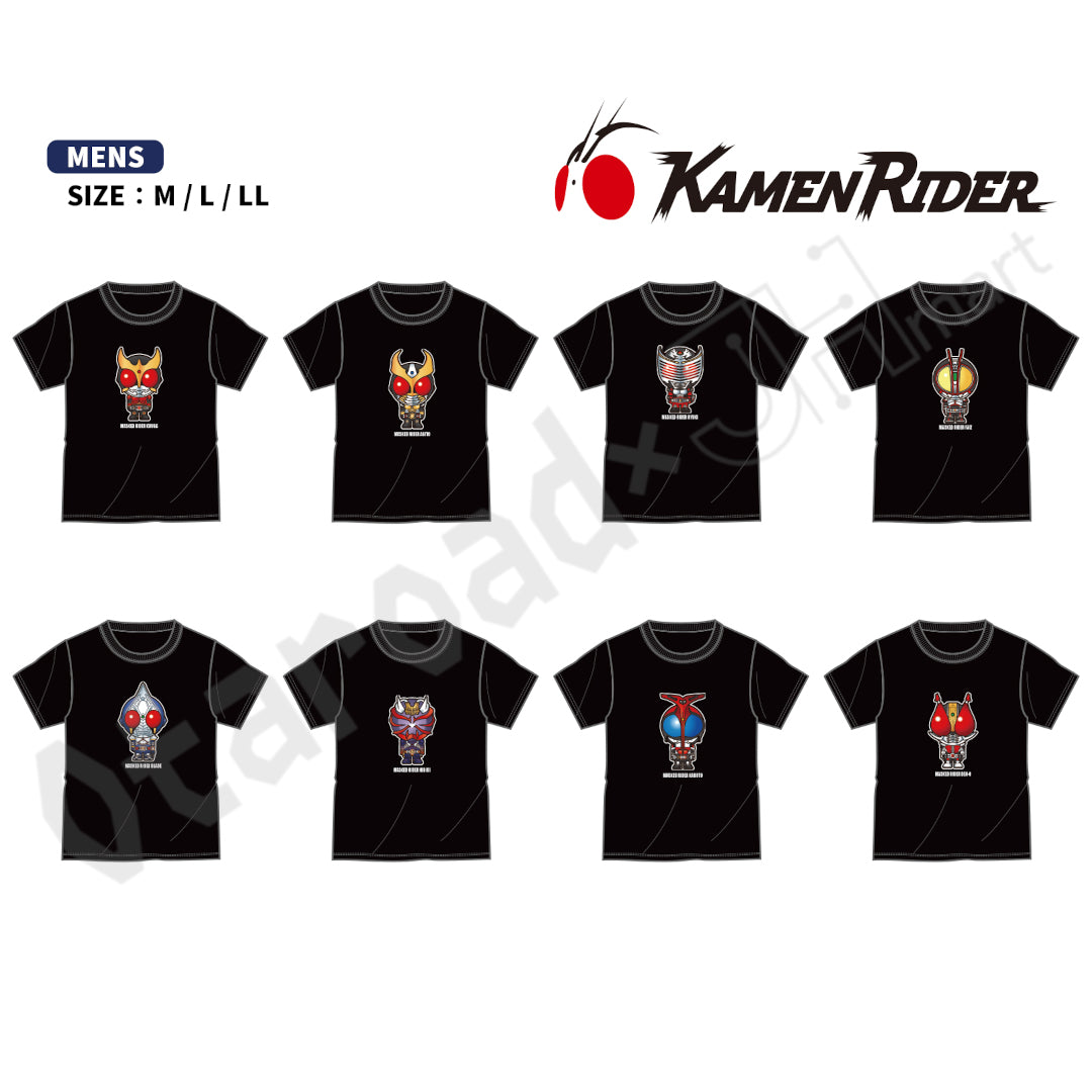 預訂：[日版周邊]〈日本SHIMAMURA限定〉Q版幪面超人T-SHIRT(平成一期＆平成二期＆令和)