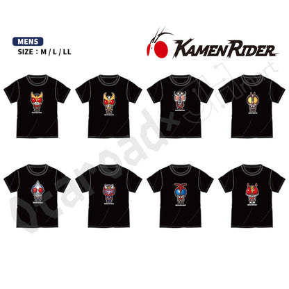 預訂：[日版周邊]〈日本SHIMAMURA限定〉Q版幪面超人T-SHIRT(平成一期＆平成二期＆令和)