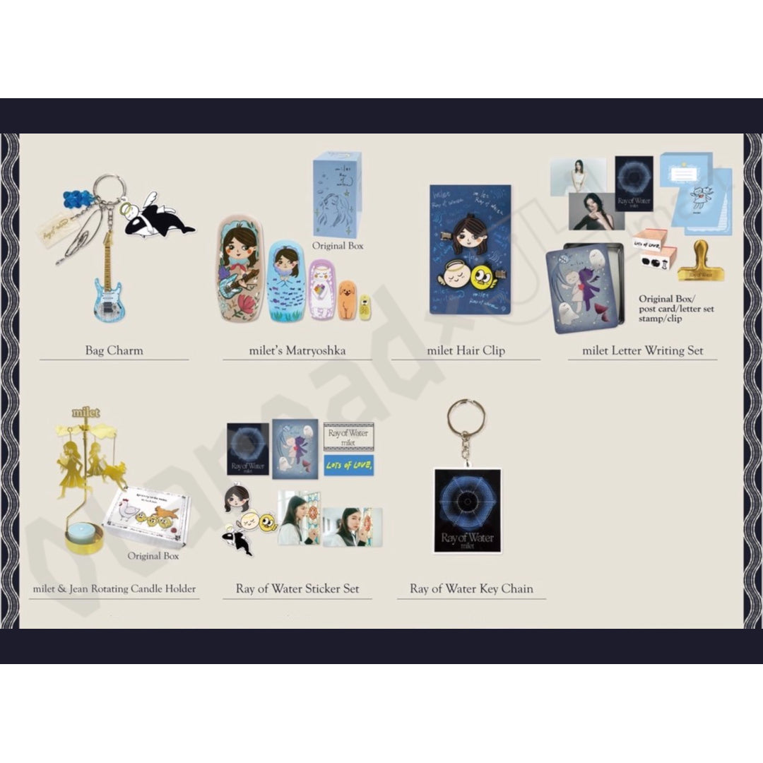 預訂：[演唱會周邊]〈milet『Ray of Water』@日本武道館〉周邊事後通販（預定3月出貨）