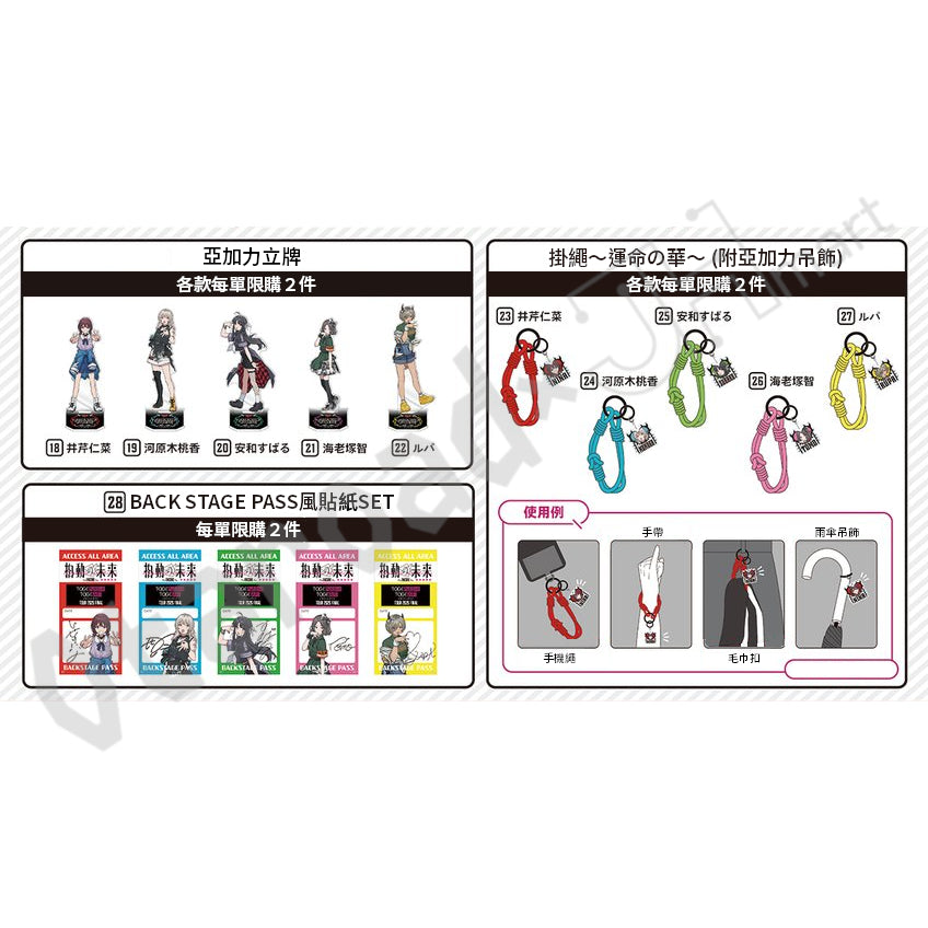 預訂：[日版周邊] トゲナシトゲアリ TOUR 2026 FINAL “拍動の未来 -ENCORE-” 周邊（全10款）〈事後通販〉