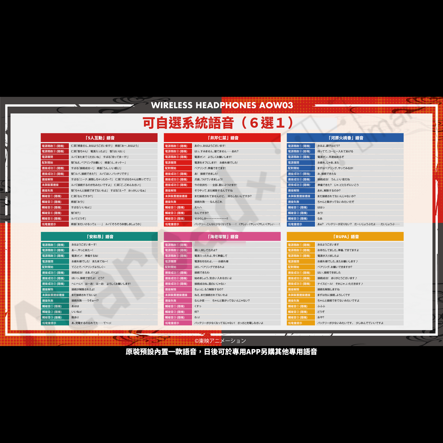 預訂：[日版周邊]「GIRLS BAND CRY × ONKYO DIRECT」聯名無線耳機＆周邊