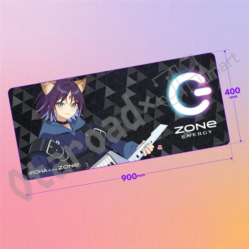 預訂：[日版周邊]「超時空輝耀姬！× ZONe ENERGY」聯名特大滑鼠墊（全5款）［可選：連ZONe ENERGY一箱24罐/淨滑鼠墊］