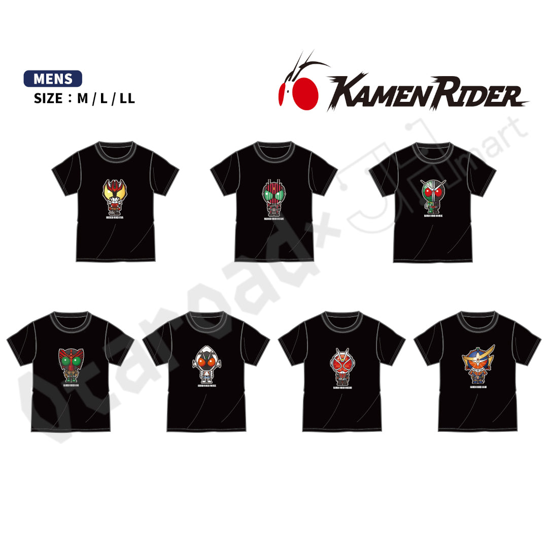 預訂：[日版周邊]〈日本SHIMAMURA限定〉Q版幪面超人T-SHIRT(平成一期＆平成二期＆令和)