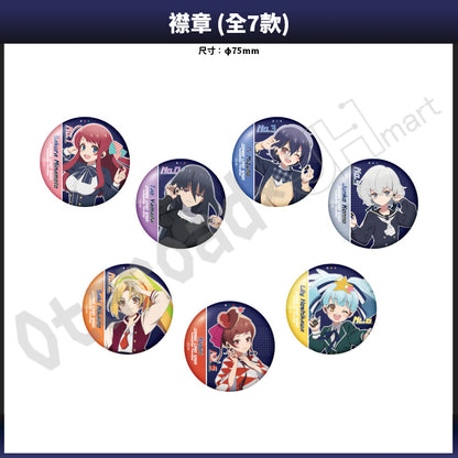 代購：[日版周邊]「ONKYO DIRECT×劇場版 佐賀偶像是傳奇 夢幻銀河樂園」聯名周邊〈A4 File / 亞加力立牌 / 襟章〉