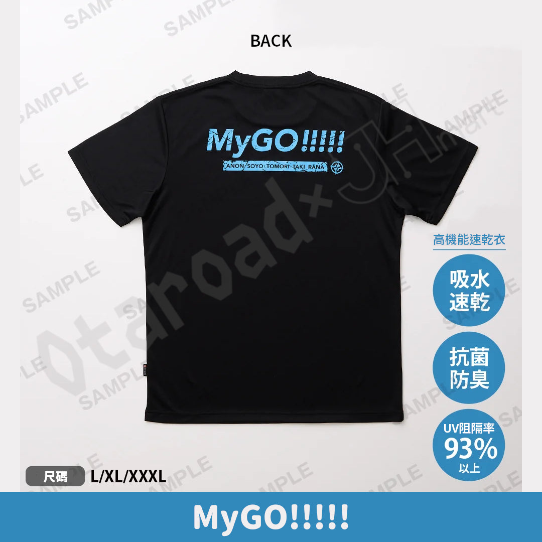 預訂：[日版周邊] BanG Dream!×DRAIVE 速乾T-SHIRT 〈Morfonica / MyGO!!!!! / Ave Mujica / 夢限大MewType〉