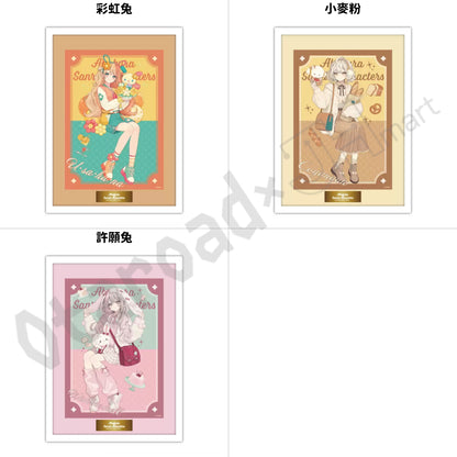 預訂：[日版周邊]【再販】「赤倉×Sanrio Characters」高精細複製原畫連框（全17款）連特典明信片
