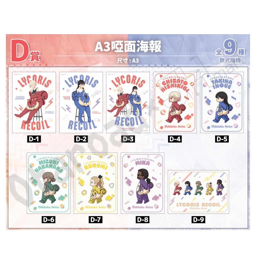 代抽：[日版周邊] DRAW!DRAW!「Lycoris Recoil 莉可麗絲」線上抽賞〈10連抽/20連抽〉連特典
