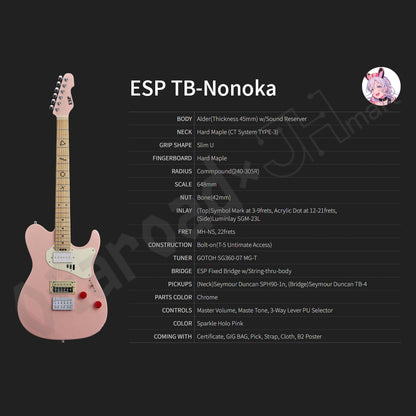 預訂：[日版周邊]「ESP × BanG Dream!」夢限大MewType 聯名結他（全2款）＆周邊（全8款）