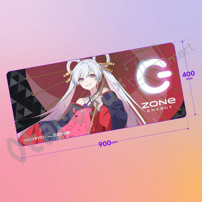 預訂：[日版周邊]「超時空輝耀姬！× ZONe ENERGY」聯名特大滑鼠墊（全5款）［可選：連ZONe ENERGY一箱24罐/淨滑鼠墊］