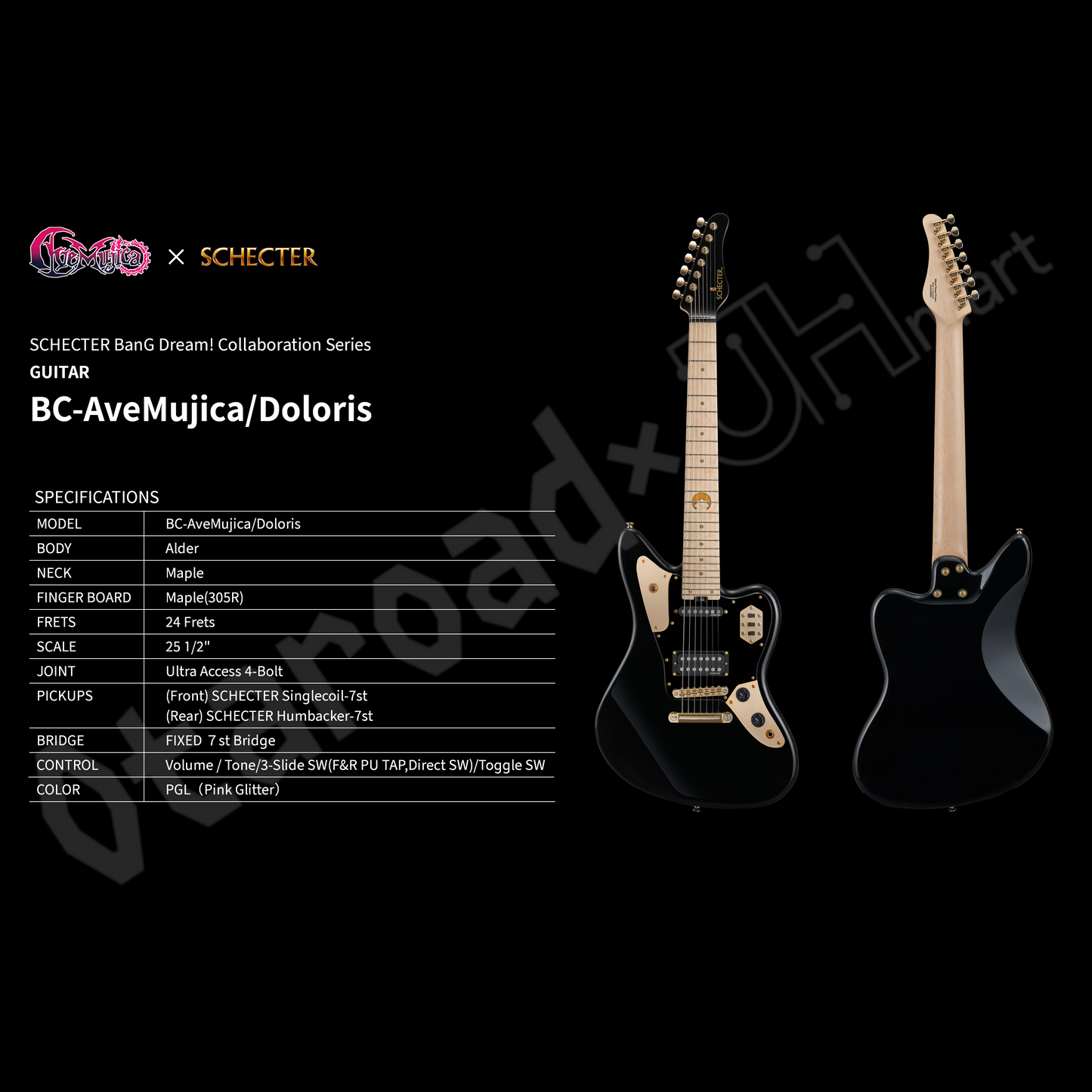 預訂：[日版周邊]「Ave Mujica × SCHECTER」聯名樂器＆周邊