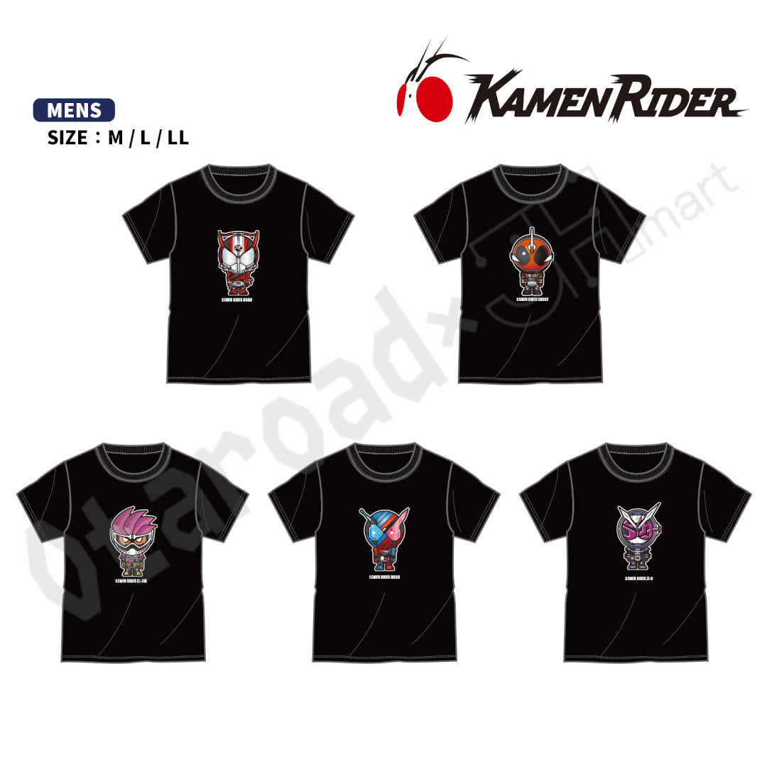 預訂：[日版周邊]〈日本SHIMAMURA限定〉Q版幪面超人T-SHIRT(平成一期＆平成二期＆令和)