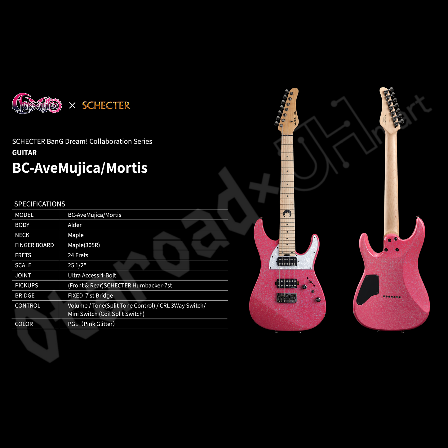 預訂：[日版周邊]「Ave Mujica × SCHECTER」聯名樂器＆周邊