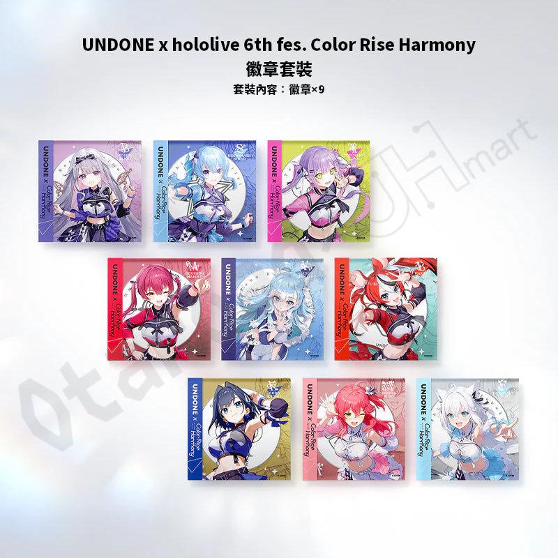 預訂：[日版周邊]「UNDONE x hololive 6th fes. Color Rise Harmony」聯名手錶套裝＆周邊
