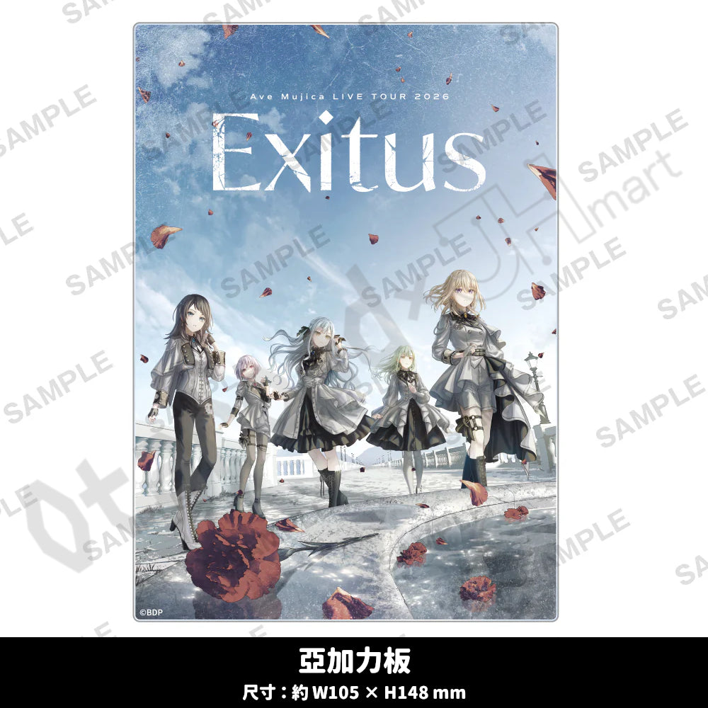 預訂：[演唱會周邊] Ave Mujica LIVE TOUR 2026「Exitus」-FINAL- 周邊（全5款）〈通販〉