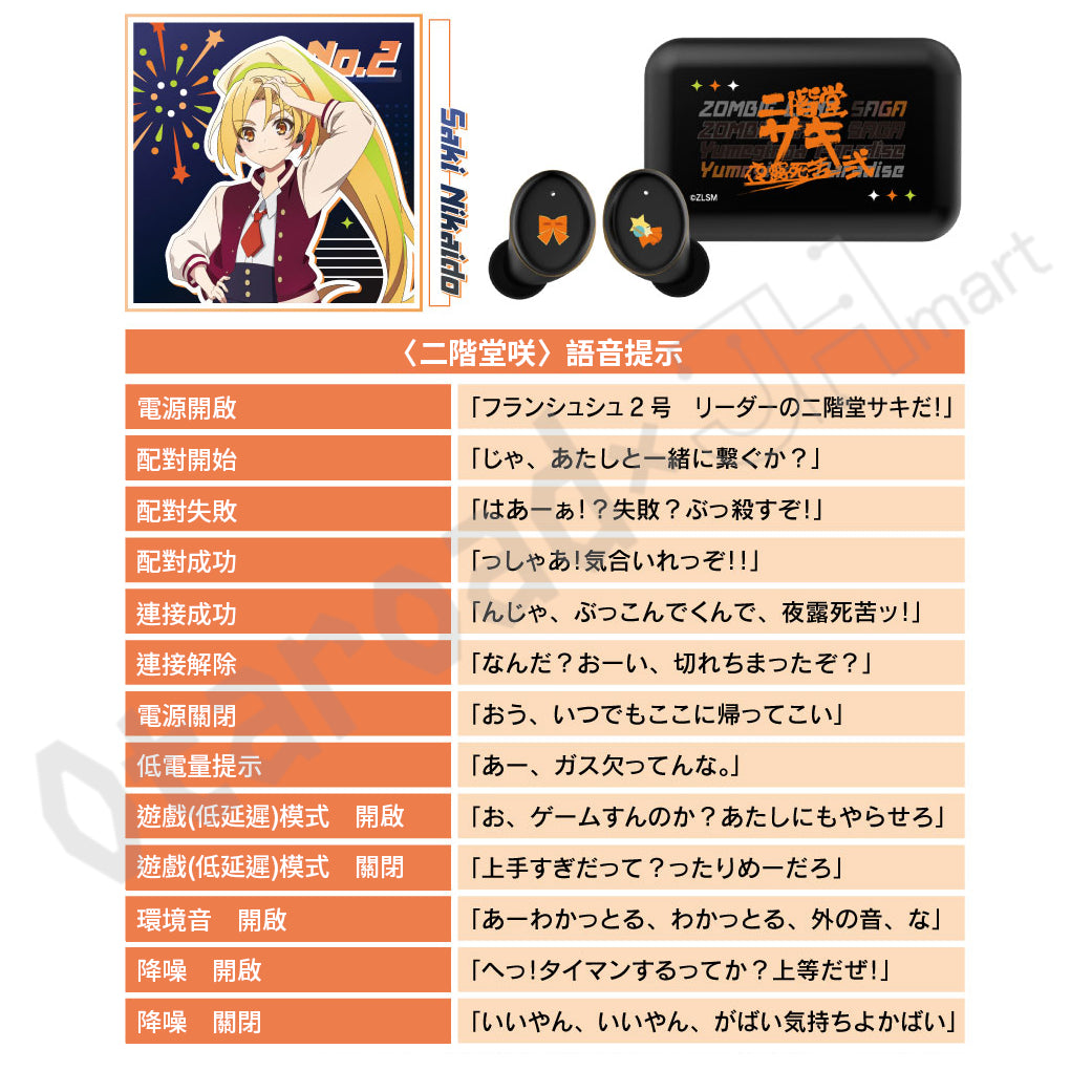 預訂：[日版周邊]「ONKYO DIRECT×劇場版 佐賀偶像是傳奇 夢幻銀河樂園」聯名周邊〈藍牙耳機 / 亞加力大立牌〉