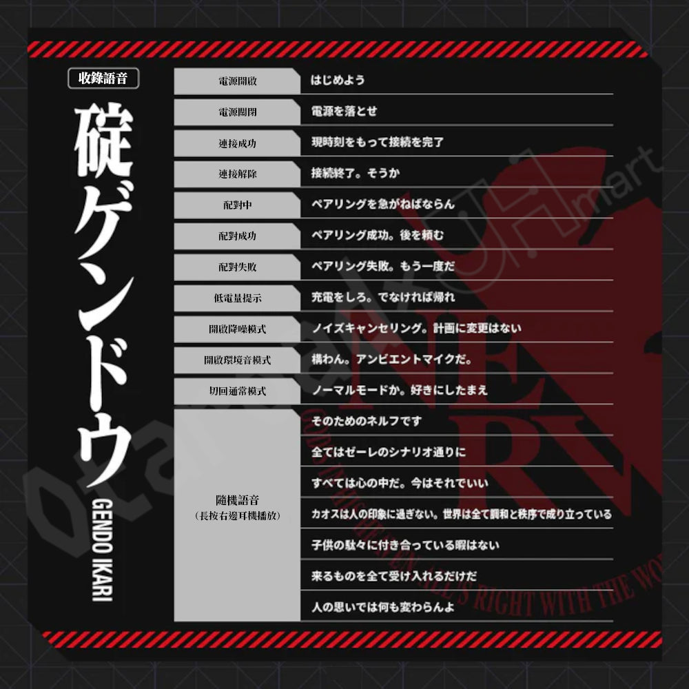 預訂：[日版周邊]「AVIOT × EVANGELION」TE-V1R-EVA 聯名藍牙耳機