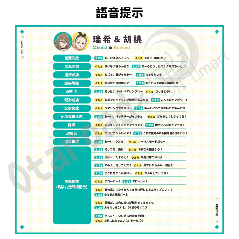 預訂：[日版周邊]「AVIOT × Lycoris Recoil 莉可麗絲」聯名藍牙耳機