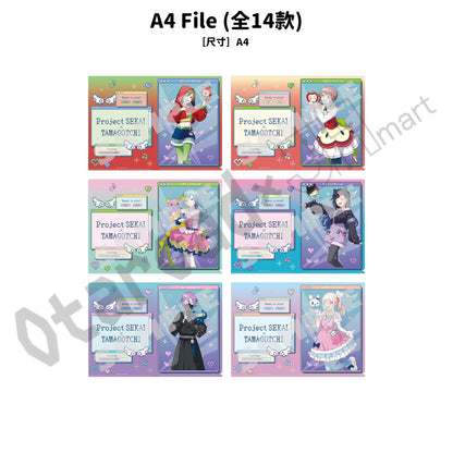 預訂：[日版周邊]「世界計畫×Tamagotchi」色紙 / 鎖匙扣 / 貼紙 / 立牌 / File