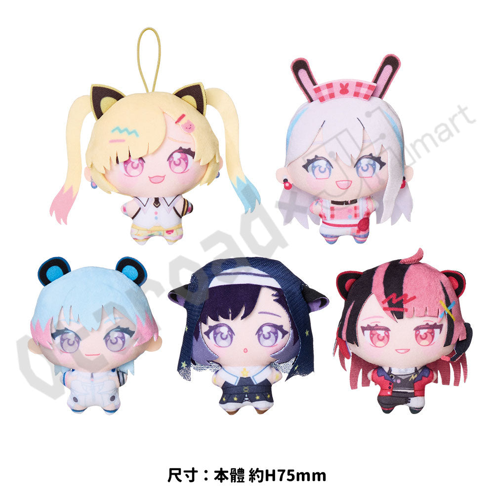 預訂：[日版周邊] BUSHIROAD THE BOX「夢限大みゅーたいぷ ゆめぬい」盲盒毛公仔吊飾 [BOX/6個入(齊5款)]