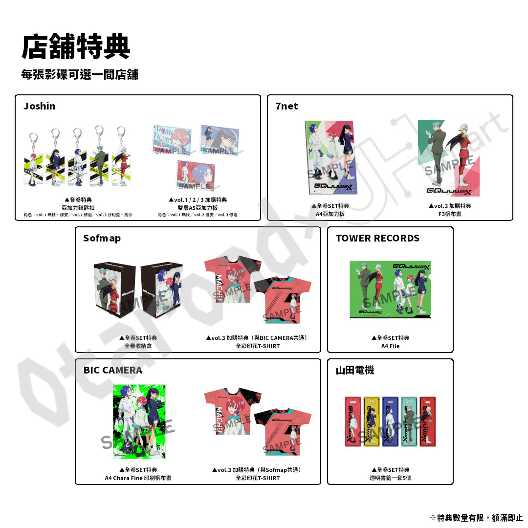 預訂：[日版影碟] 動畫「機動戰士Gundam GQuuuuuuX」Blu-ray（特裝限定版）連特典