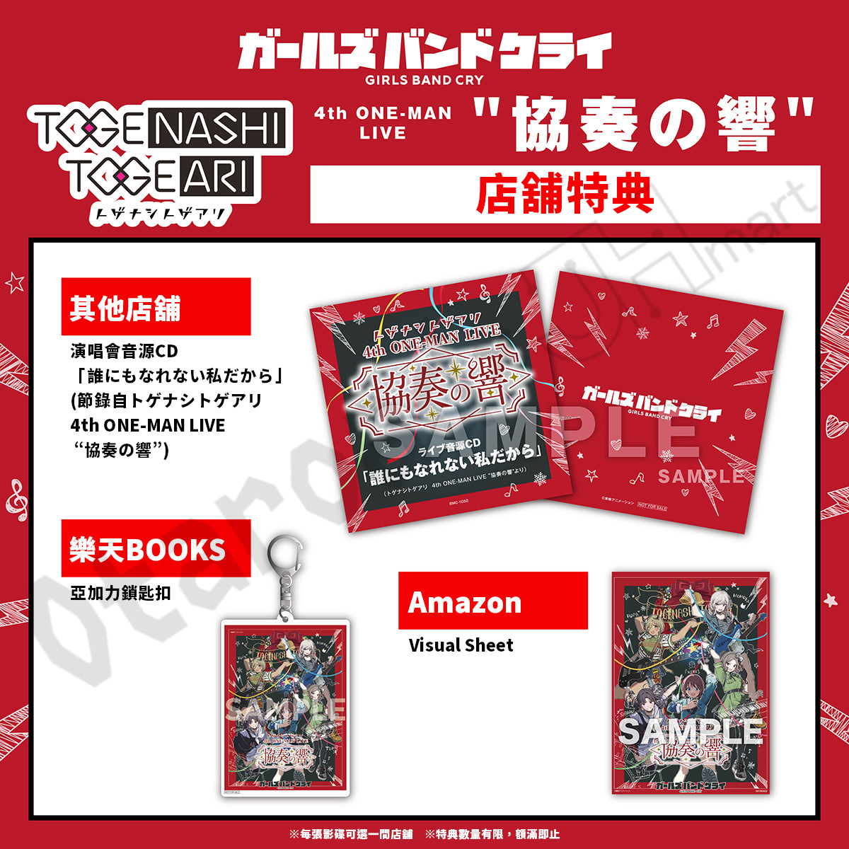 預訂：[日版影碟]トゲナシトゲアリ「4th ONE-MAN LIVE “協奏の響”」[Blu-ray][DVD]