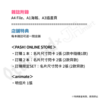 預訂：[日版雜誌] PASH! 12月号 崩壊3rd Elysia Special Edition〈通常版 / 限定SET(附亞加力板)〉連特典